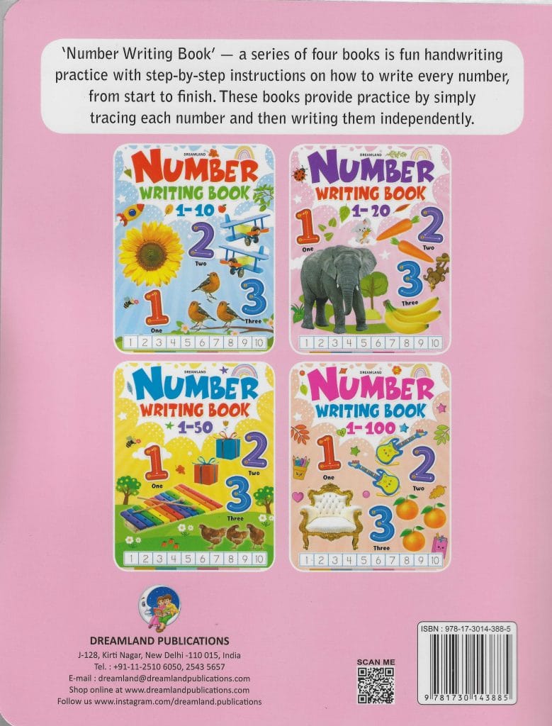 DL-NUMBER WRITING BOOK 1 – 20 – Welcome To Crescent Book Shop