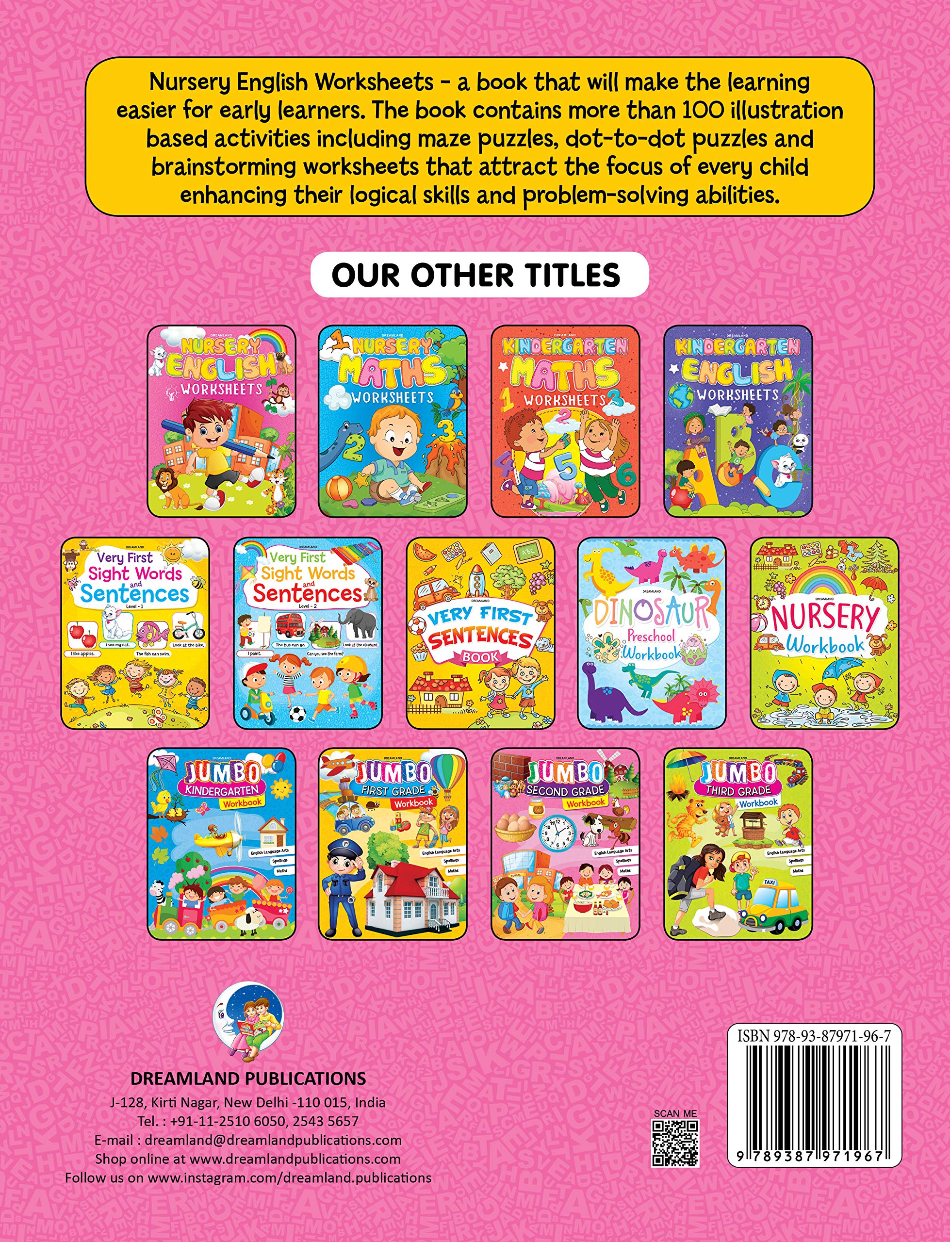 DL NURSERY ENGLISH WORKSHEETS Welcome To Crescent Book Shop